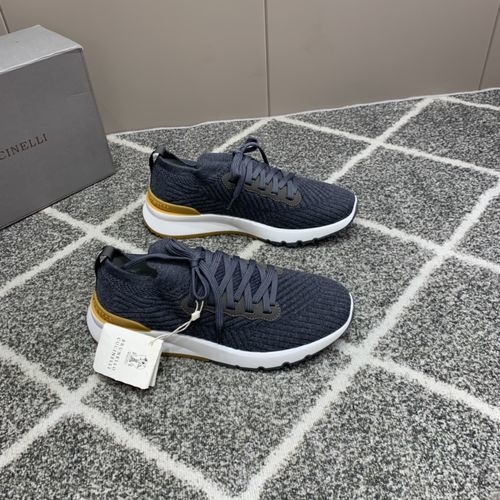 Brunello Cucinelli BC Knit Casual Breathable Sports Shoes