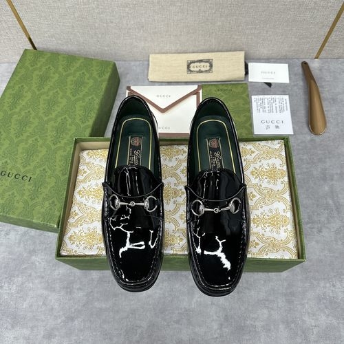 Hermes Patent Leather Cowhide Loafers