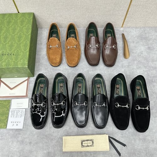 Hermes Patent Leather Cowhide Loafers