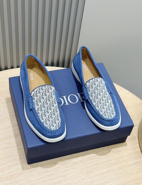 Christian Dior CD Granville Suede Oblique Loafers