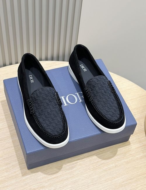 Christian Dior CD Granville Suede Oblique Loafers