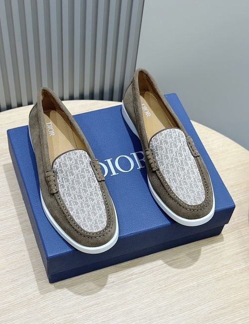 Christian Dior CD Granville Suede Oblique Loafers