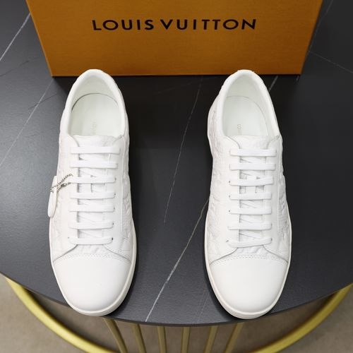 Louis Vuitton LV Top Grade Leather Casual Sneakers