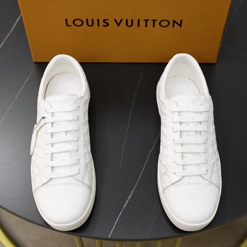 Louis Vuitton LV Top Grade Leather Casual Sneakers