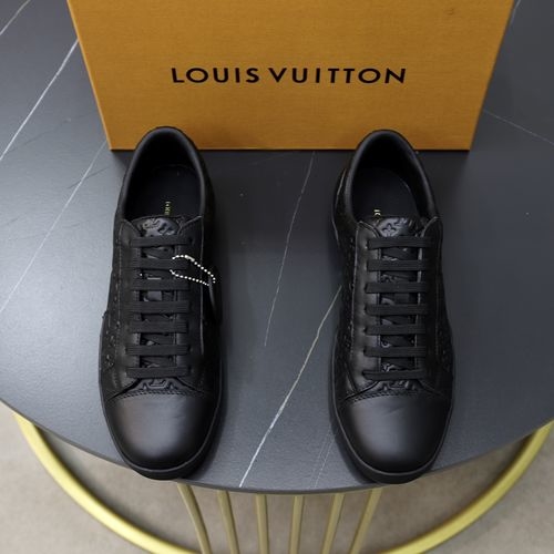 Louis Vuitton LV Top Grade Leather Casual Sneakers
