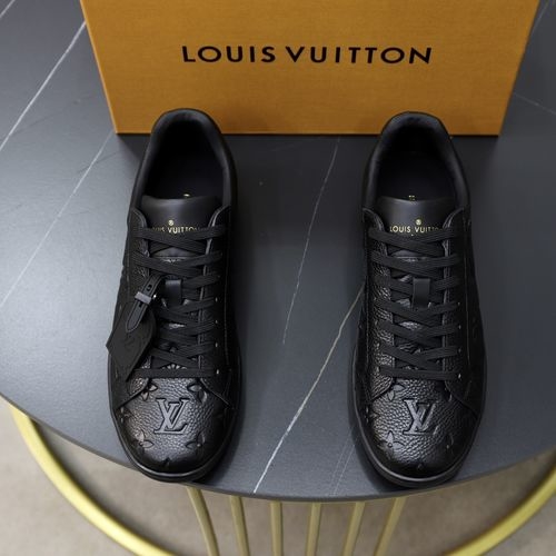 Louis Vuitton LV Top Grade Leather Casual Sneakers
