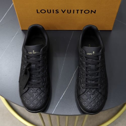 Louis Vuitton LV Top Grade Leather Casual Sneakers