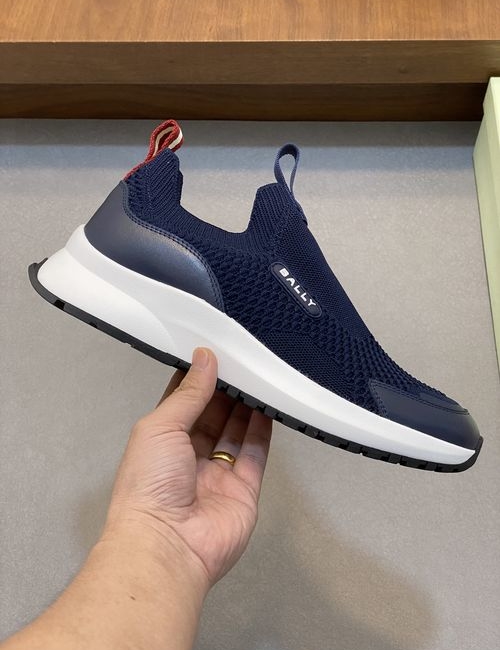 Bally Classic Logo Design, Breathable Knit Sneakers
