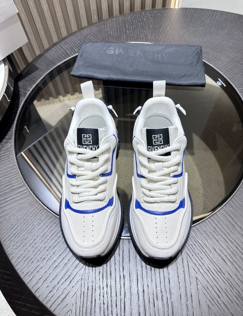 Givenchy Vintage Cutout Leather Logo Sneakers