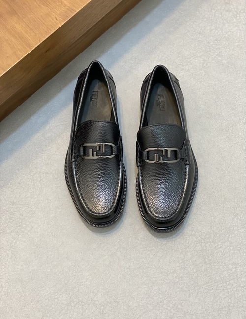 Fendi Calfskin Formal Casual Leather Shoes