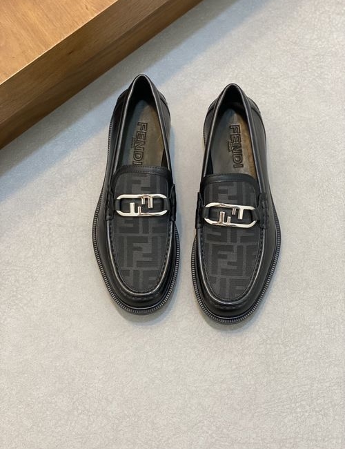 Fendi Calfskin Formal Casual Leather Shoes