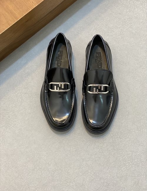 Fendi Calfskin Formal Casual Leather Shoes