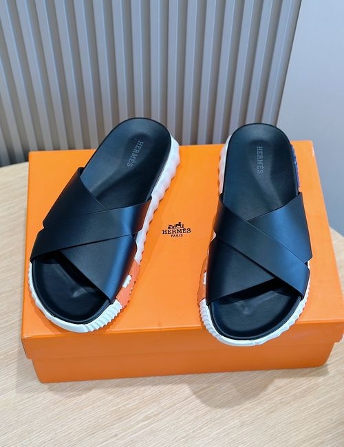 Hermes Infra Contrast Sole Lightweight Leather Sandals