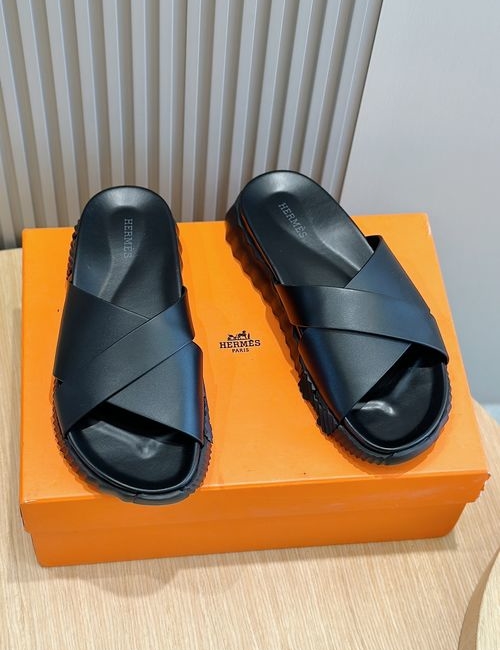 Hermes Infra Contrast Sole Lightweight Leather Sandals