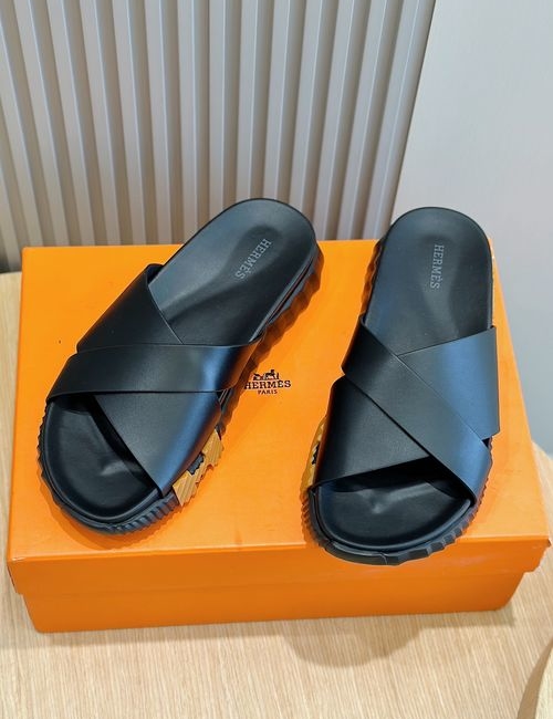 Hermes Infra Sandals Slippers Calfskin Soft Sole