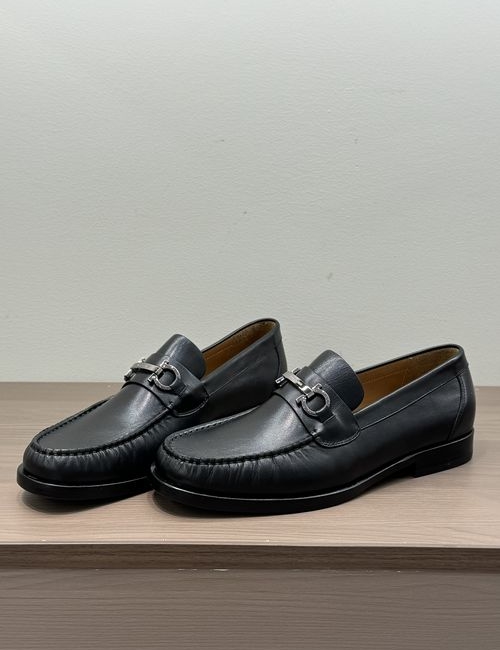 Ferragamo Genuine Leather Casual Loafers
