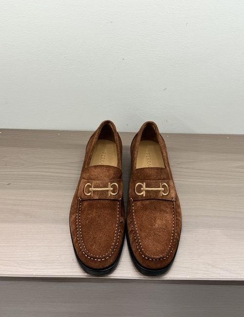 Ferragamo Genuine Leather Casual Loafers