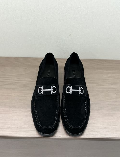 Ferragamo Genuine Leather Casual Loafers