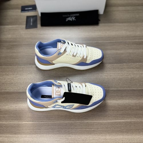 Dolce & Gabbana DG Nappa Leather Sneakers With Brand Totem