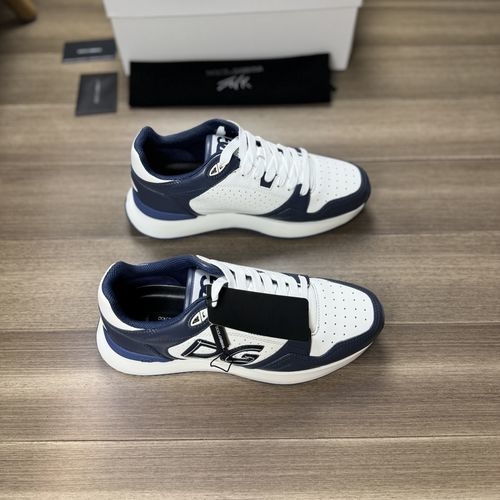 Dolce & Gabbana DG Nappa Leather Sneakers With Brand Totem