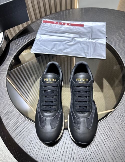 Prada Suede Leather Casual Sneakers