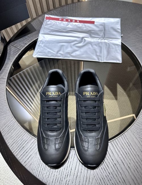 Prada Suede Leather Casual Sneakers
