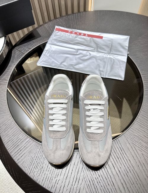 Prada Suede Leather Casual Sneakers