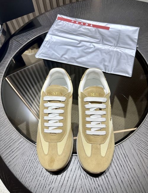Prada Suede Leather Casual Sneakers