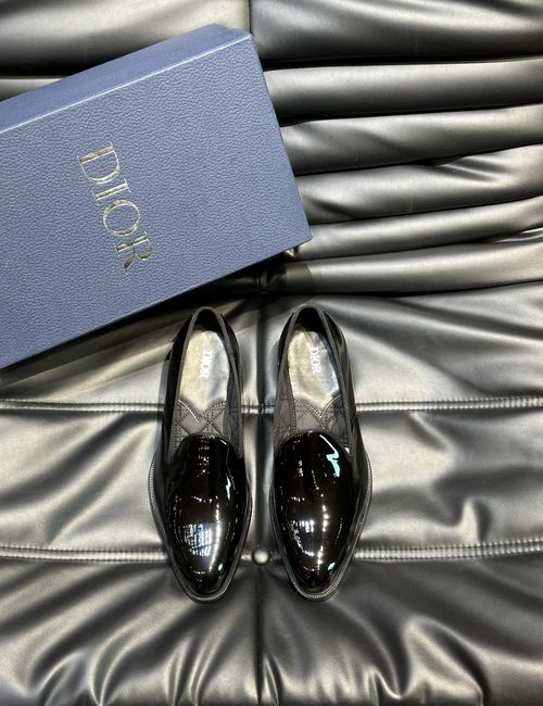 Christian Dior CD Top Grain Leather Sole Dress Shoes