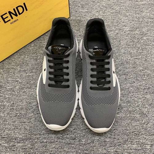 Fendi Monster Print Knit Casual Shoes
