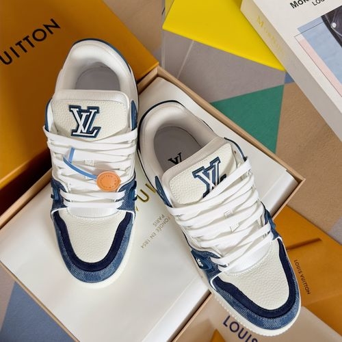 Louis Vuitton LV Denim Trainer Skate Shoes