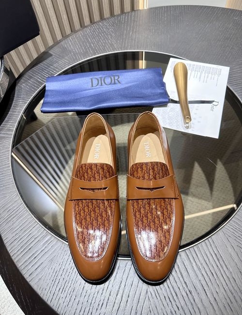 Christian Dior CD Granville Loafers With Oblique Print