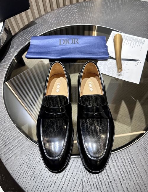 Christian Dior CD Granville Loafers With Oblique Print