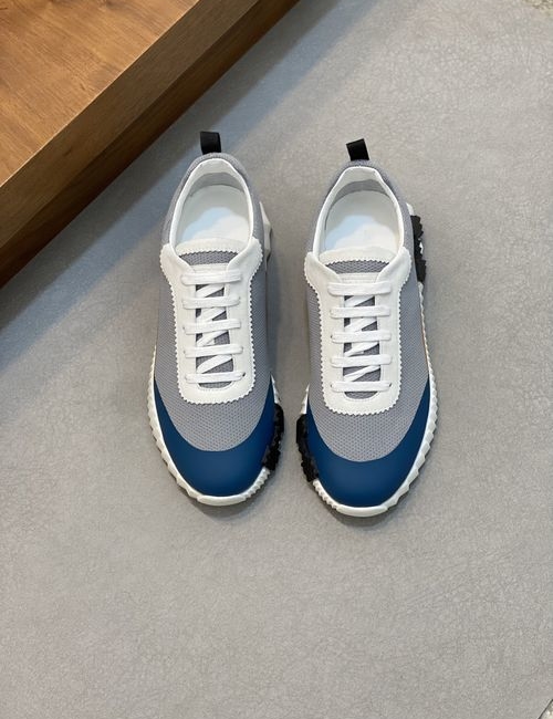 Hermes Bouncing Sneakers With Leather Mesh Upper
