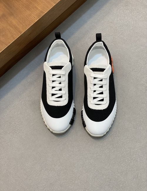 Hermes Bouncing Sneakers With Leather Mesh Upper