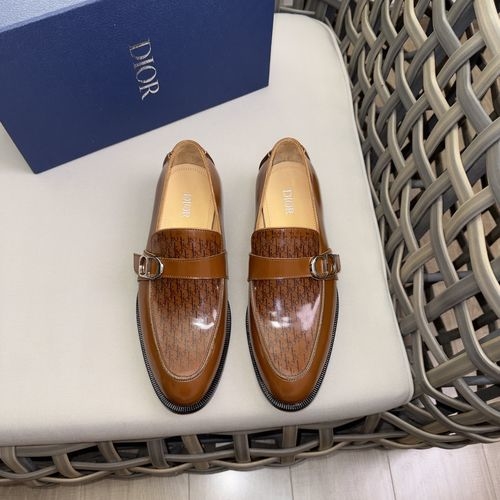 Christian Dior CD Calfskin Derby Shoes With Brand Embossing