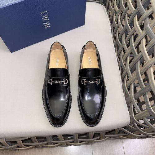 Christian Dior CD Calfskin Derby Shoes With Brand Embossing