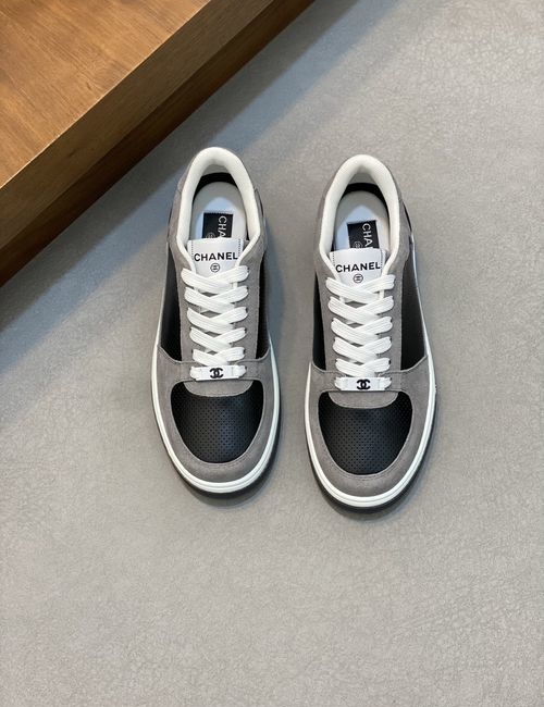 Chanel Suede Color-block Casual Sneakers