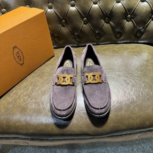 Tods Suede Leather Casual Leather Shoes