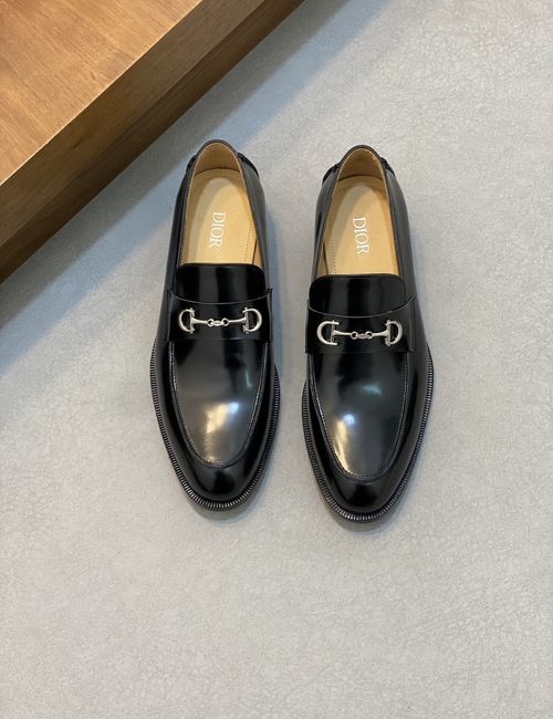 Christian Dior CD Calfskin Leather Sole Dress Shoes