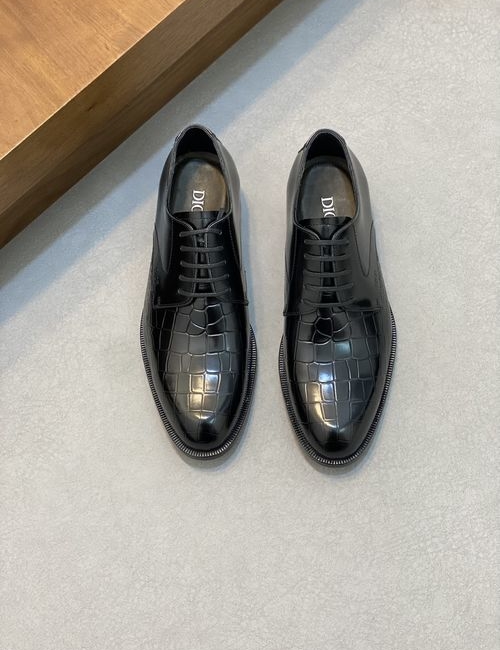 Christian Dior CD Calfskin Leather Sole Dress Shoes