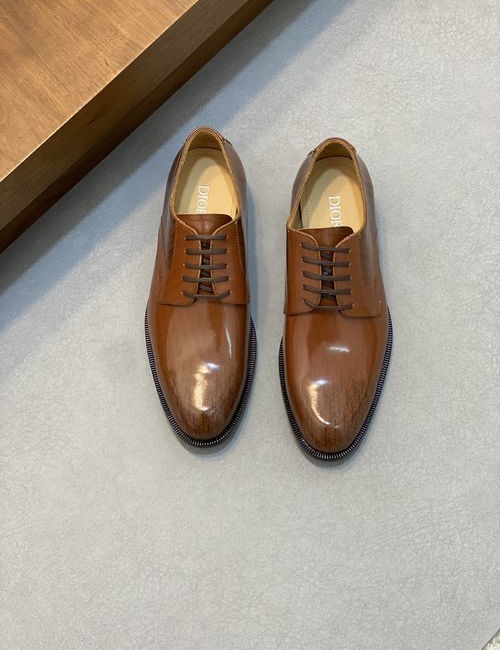 Christian Dior CD Calfskin Leather Sole Dress Shoes