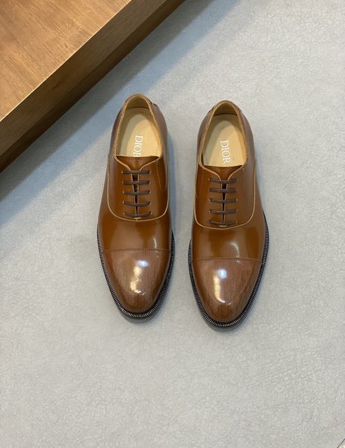 Christian Dior CD Calfskin Leather Sole Dress Shoes