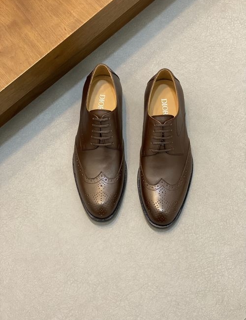 Christian Dior CD Calfskin Leather Sole Dress Shoes