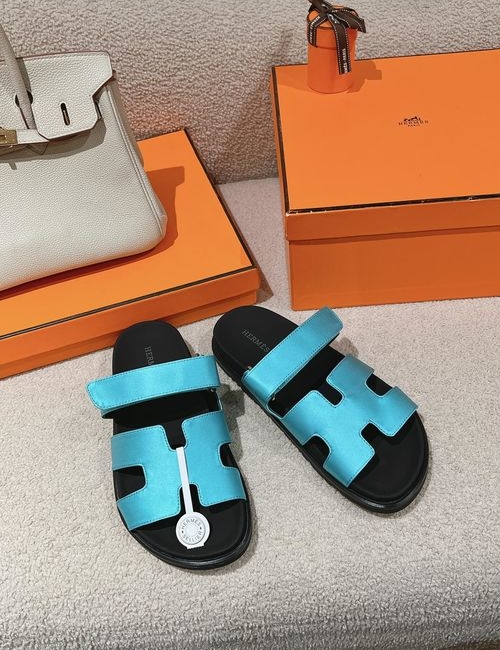 Hermes Chypre Slippers With Comfortable Soft Insole
