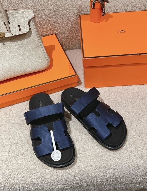 Hermes Chypre Slippers With Comfortable Soft Insole
