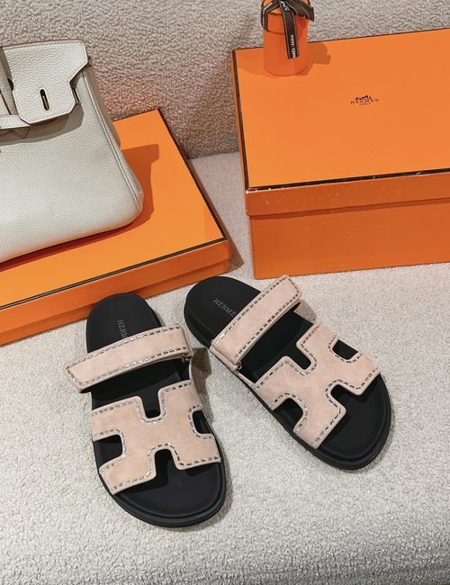 Hermes Chypre Slippers With Comfortable Soft Insole