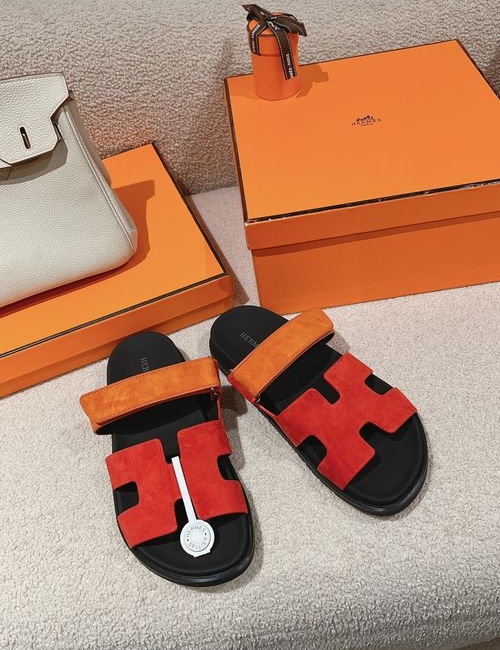 Hermes Chypre Slippers With Comfortable Soft Insole
