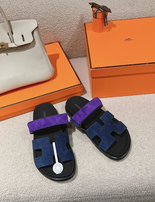 Hermes Chypre Slippers With Comfortable Soft Insole