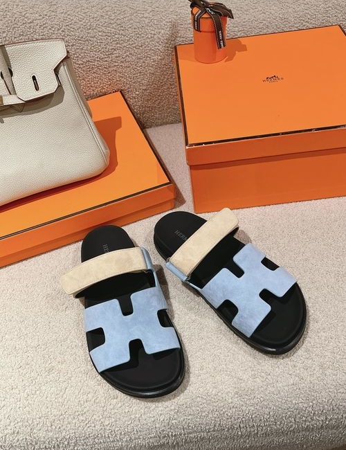 Hermes Chypre Slippers With Comfortable Soft Insole